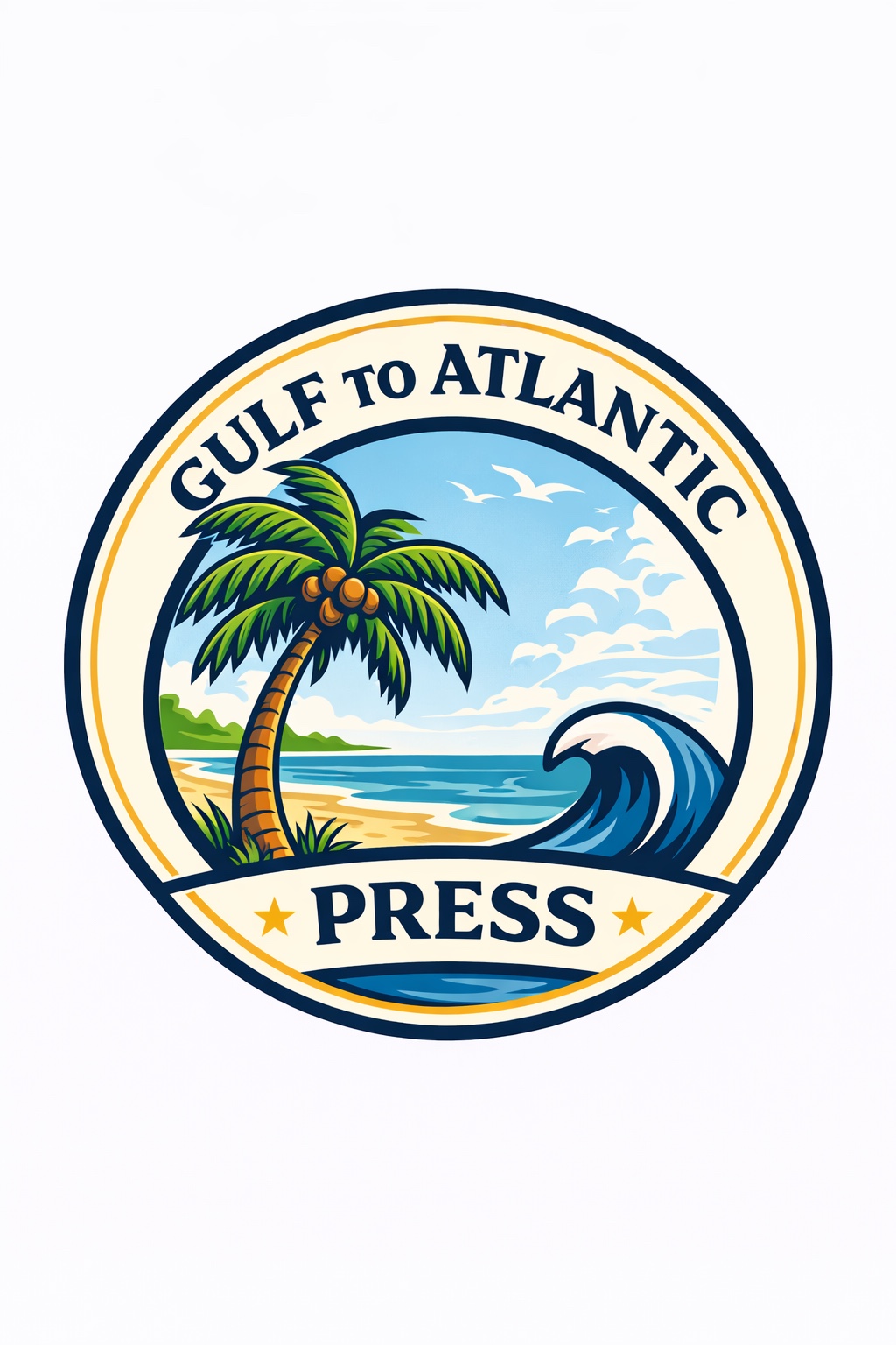 Gulf to Atlantic Press badge